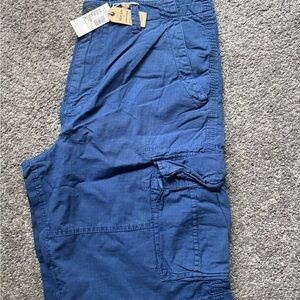 Casual Blue Cargo Shorts